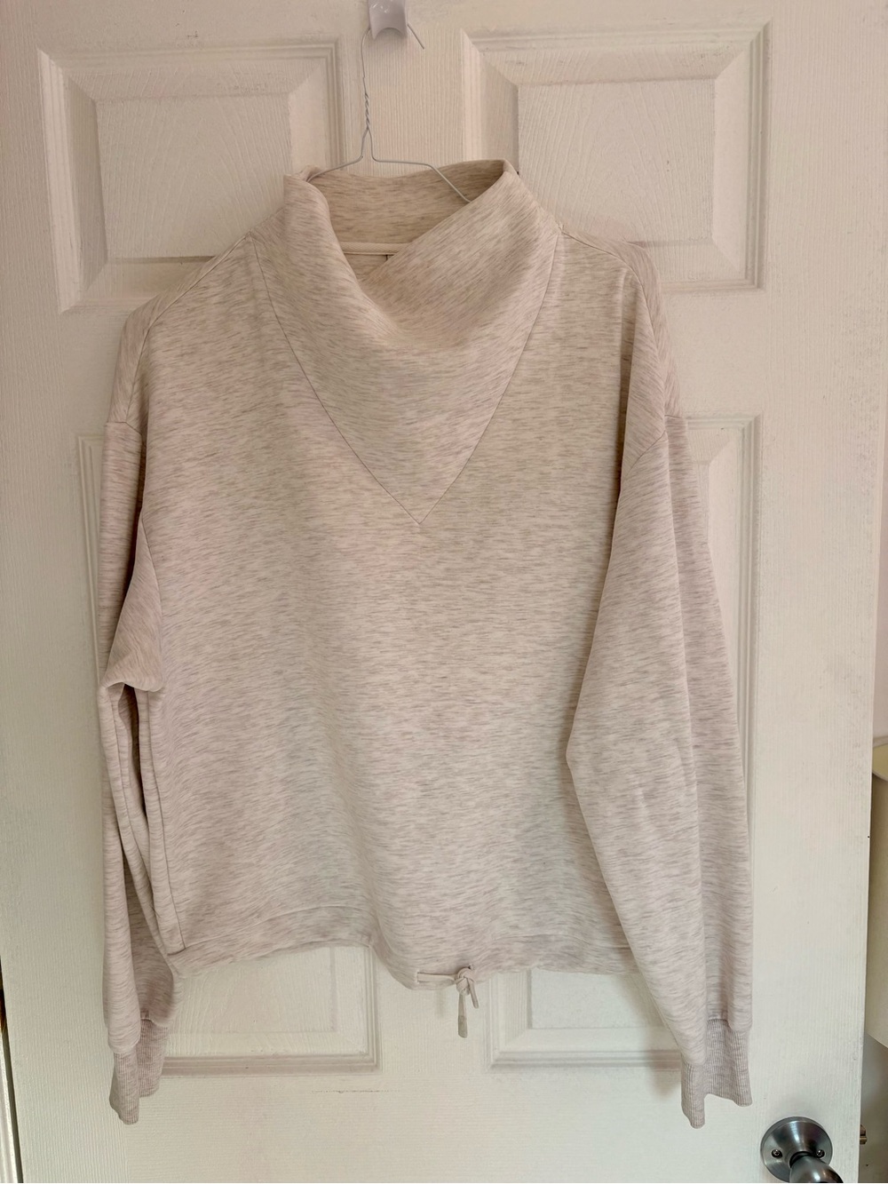 Varley Doublesoft Ivory Cowl-neck Sweatshirt-M - Picture 8 of 16
